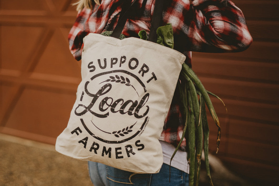support local farmers tote