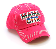 Load image into Gallery viewer, Distressed Mamacita Hat-MULTIPLE COLORS
