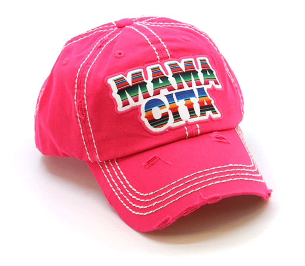 Distressed Mamacita Hat-MULTIPLE COLORS