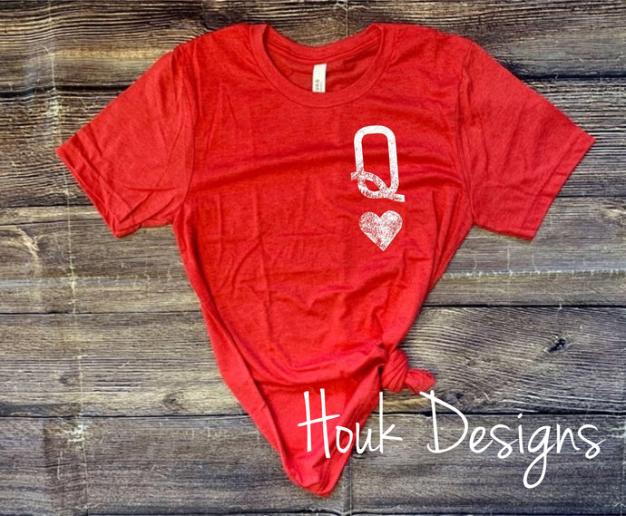 Queen of Hearts, Valentines Tee